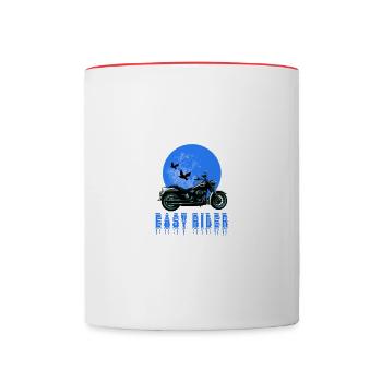 Easy Rider - Mug contrasté - blanc/rouge - Devant