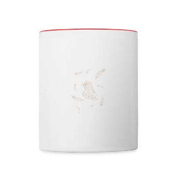 Adler Design - Tasse zweifarbig - Weiß/Rot - Vorne