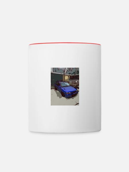 AstraCaravan - Tasse zweifarbig - Weiß/Rot