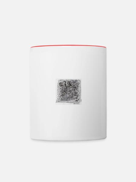 240126 2 - Tasse zweifarbig - Weiß/Rot