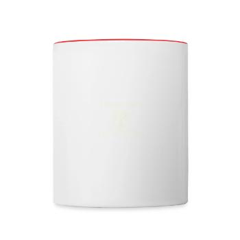 More freedom, more joy, more nature - Contrasting Mug - white/red - Front