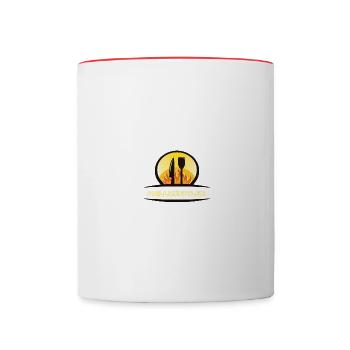 Grillkünstler - Tasse zweifarbig - Weiß/Rot - Vorne