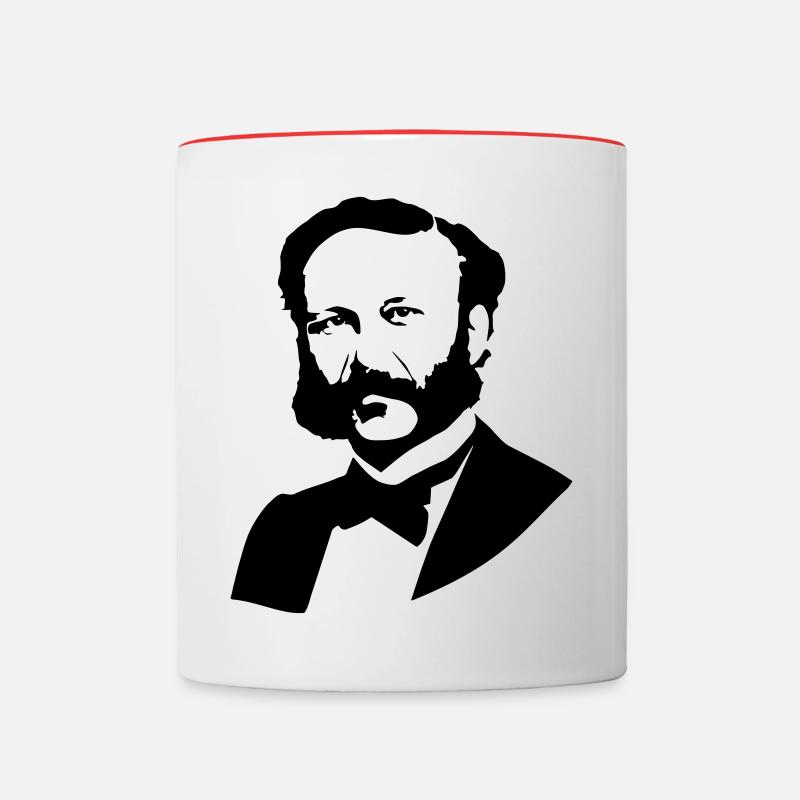 Henry Dunant - Tasse zweifarbig - Weiß/Rot