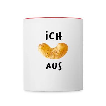 Ich Erdnusflip aus Ich flippe aus Ich flip aus - Tasse zweifarbig - Weiß/Rot - Vorne