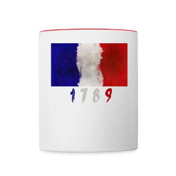 Révolution française 1789 - Mug contrasté - blanc/rouge - Devant