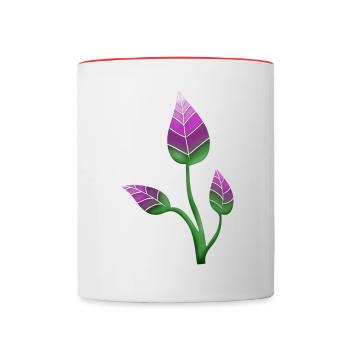 Flower Blossom by HOB Products - Contrasting Mug - white/red - Front