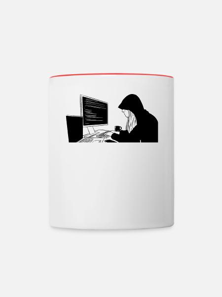 Programmierer Programmierung Kodierung - Tasse zweifarbig - Weiß/Rot