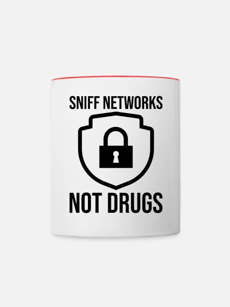Cybersecurity Computersicherheit Cybersecurity - Tasse zweifarbig - Weiß/Rot
