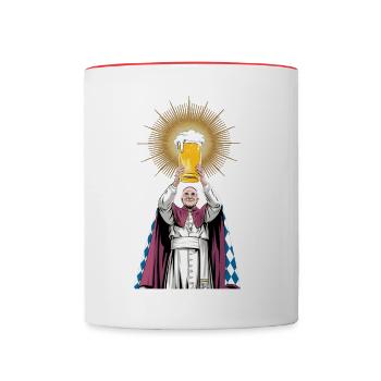 HEILIGER BIERGRAL - Tasse zweifarbig - Weiß/Rot - Vorne