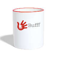 Bufff Logo med text - Tvåfärgad mugg