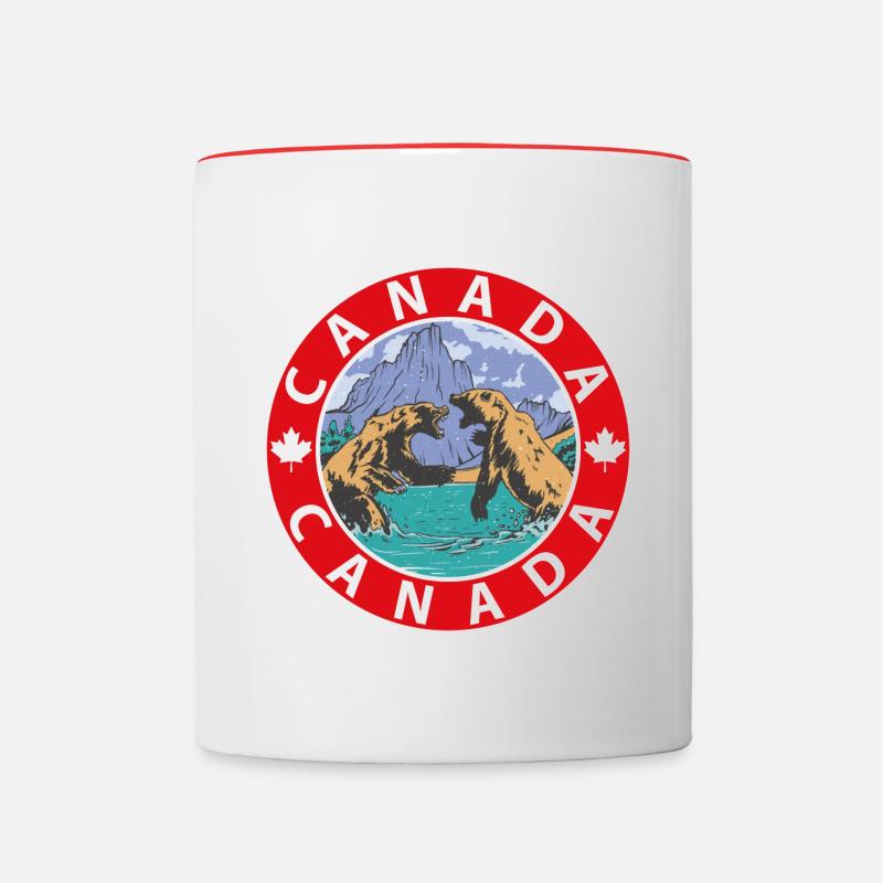 Canada - Mug contrasté - blanc/rouge