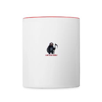 Gothique Fauloth Lent Régulier Deadly Art - Mug contrasté - blanc/rouge - Devant