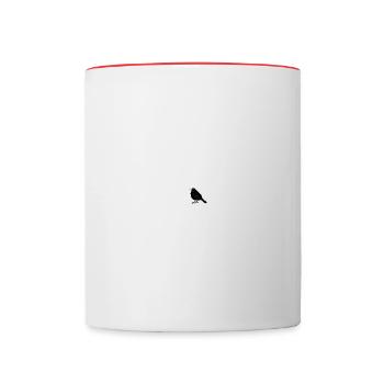 Amsel Vogel Vogelbeobachter Biologe Ornithologe - Tasse zweifarbig - Weiß/Rot - Vorne