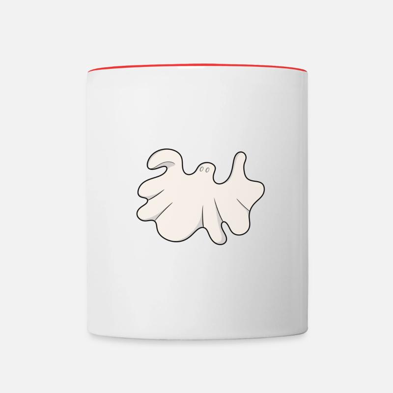 Geist - Tasse zweifarbig - Weiß/Rot
