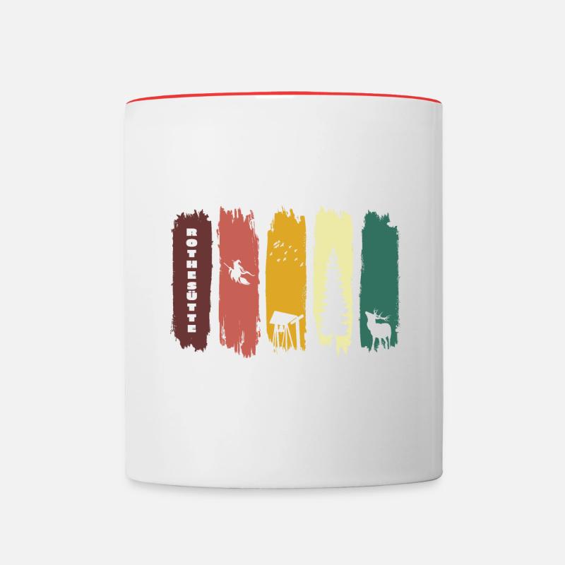 Südharz Merch - Rothesütte - Tasse zweifarbig - Weiß/Rot