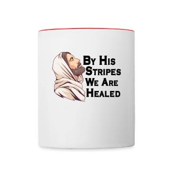 Jesus Christianity God Praying Prayer Pastor - Tasse zweifarbig - Weiß/Rot - Vorne