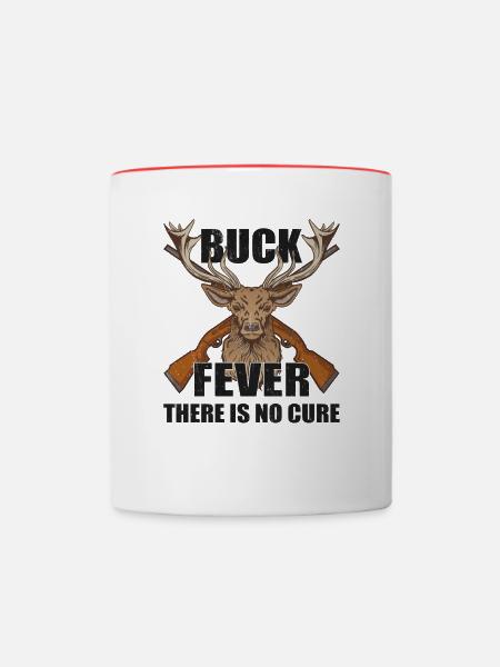 Hirschjagd Hirschjäger Jagdsaison Bockjagd - Tasse zweifarbig - Weiß/Rot
