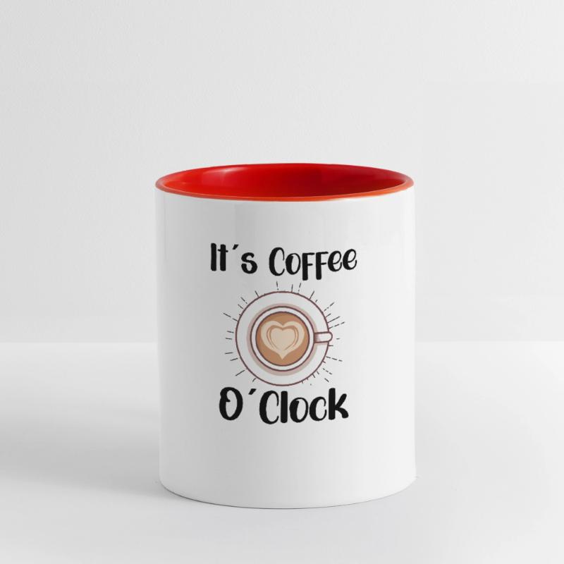 Coffee Lover Caffeine Molecule Java Latte Espresso Contrasting Mug