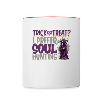 Lustiger Sensenmann-liebhaber Halloween Horror - Tasse zweifarbig - Weiß/Rot - Vorne