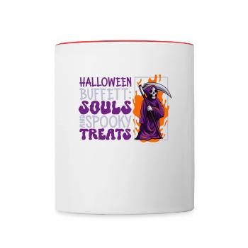 Lustiger Sensenmann-liebhaber Halloween Horror - Tasse zweifarbig - Weiß/Rot - Vorne