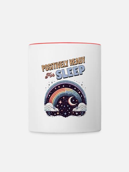 Positivity Rainbows Mindfulness Self-improvement - Tasse zweifarbig - Weiß/Rot