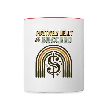 Positivity Rainbows Mindfulness Self-improvement - Tasse zweifarbig - Weiß/Rot - Vorne