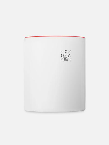 Opi 2025 Bald Opa 2025 Opa Est. 2025 - Tasse zweifarbig - Weiß/Rot