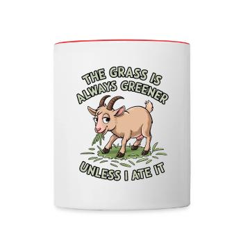 DIY mushroom enthusiasts Home mushroom cultivation - Contrasting Mug - white/red - Front