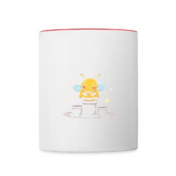 Concours de mots Spelling Bee Champion - Mug contrasté - blanc/rouge - Devant