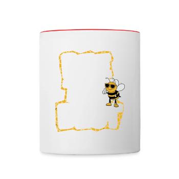 Spelling Bee Champion Word Contest - Contrasting Mug - white/red - Front