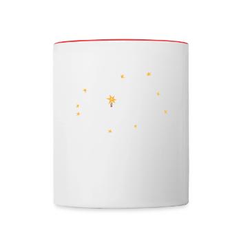 Concours de mots Spelling Bee Champion - Mug contrasté - blanc/rouge - Devant