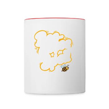 Spelling Bee Champion Word Contest - Contrasting Mug - white/red - Front