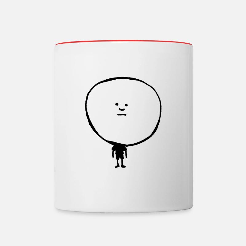 bigknopf 9 - Contrasting Mug - white/red