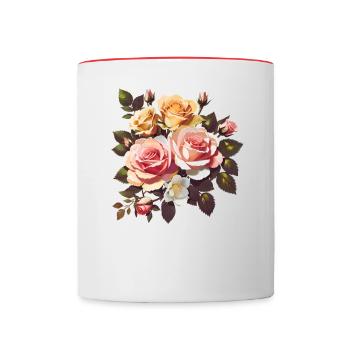 SAG JA! - HOCHZEITS KUNST - MAGISCH - Tasse zweifarbig - Weiß/Rot - Vorne