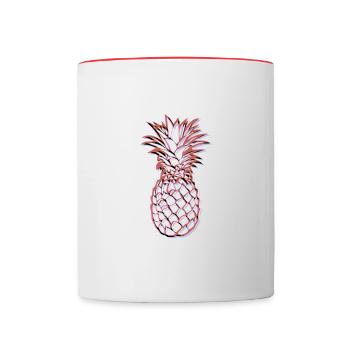 Red Pineapple - Tasse zweifarbig - Weiß/Rot - Vorne
