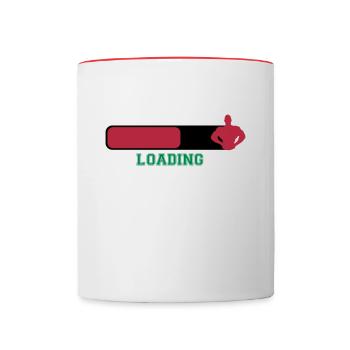 Loading - Tasse zweifarbig - Weiß/Rot - Vorne