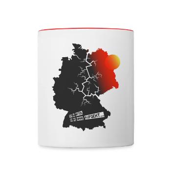 Deep in the East (Sunrise Edition) - Mug contrasté - blanc/rouge - Devant
