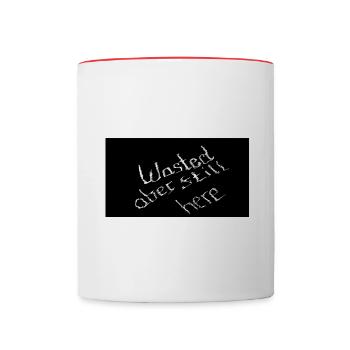 Just DETSAW but still here - Tasse zweifarbig - Weiß/Rot - Vorne