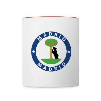 Madrid - Tasse zweifarbig - Weiß/Rot - Vorne
