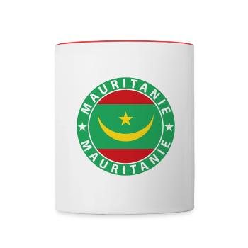 Mauretanien - Tasse zweifarbig - Weiß/Rot - Vorne
