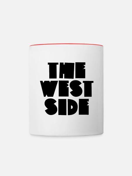 The West Side - Tasse zweifarbig - Weiß/Rot