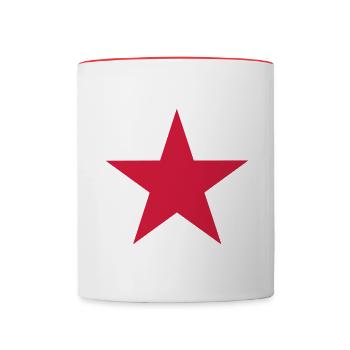 STAR - Tasse zweifarbig - Weiß/Rot - Vorne