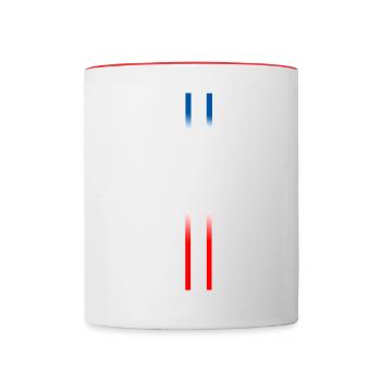 FRANCE - Mug contrasté - blanc/rouge - Devant