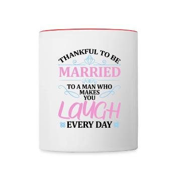 Valentins Tag Beziehung Liebes Spruch - Tasse zweifarbig - Weiß/Rot - Vorne
