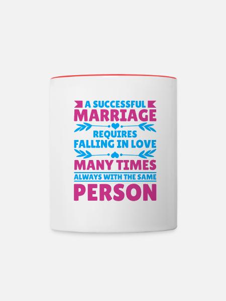 Valentins Tag Beziehung Liebes Spruch - Tasse zweifarbig - Weiß/Rot