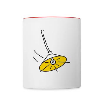 Swinging Lamp - Contrasting Mug - white/red - Front