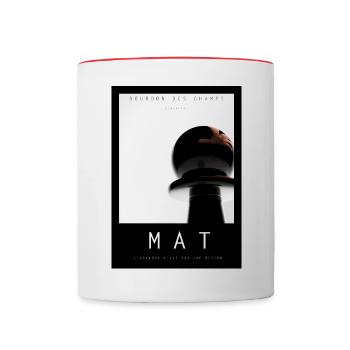 MAT - Mug contrasté - blanc/rouge - Devant