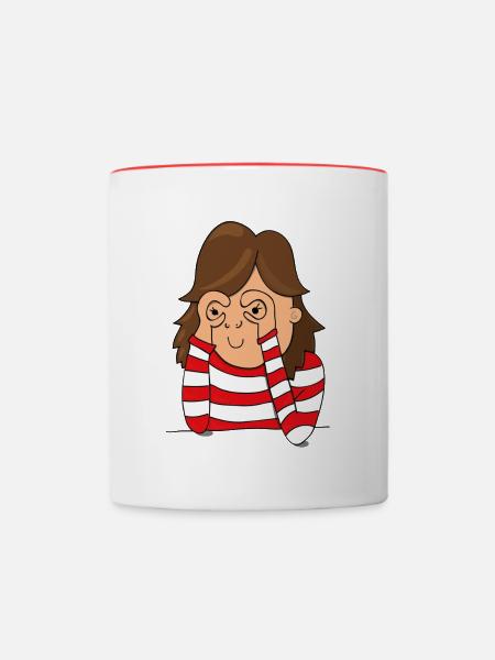 TRANSPORTER - Tasse zweifarbig - Weiß/Rot