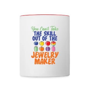 Dexterity of the jewelry manufacturer - Contrasting Mug - white/red - Front