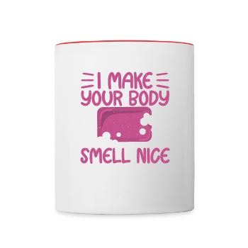 Laissez votre corps sentir bon Soapmaker - Mug contrasté - blanc/rouge - Devant